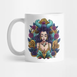 Zodiac Sign Taurus Art Deco Watercolour Mug